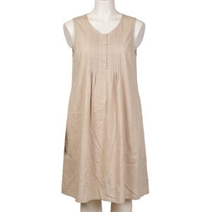 The Vermont Country Store Dress Cotton Midi Sleeveless Tank Top
